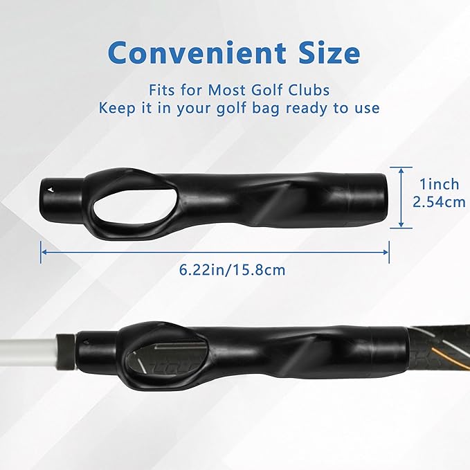 Golf Grip Trainer,Golf Club Grip Trainer Right Hand,Golf Grip Swing Training Aid for Golfer Proper Hand Position,Attaches to Most Golf Handles