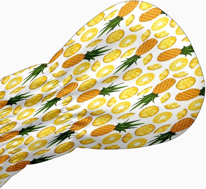 Golf Club Head Cover Waterproof Leather for Driver & Fairway Wood, Driver Headcovers, Golf Accessories for Men Women, Anti-Scratch, Golf Gift for Golfers, 1/3/5 Wood Cover Yellow Sunflowers Bee