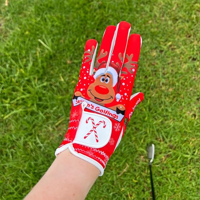 Giggle Golf Women's Golf Glove - Adjustable Strap, Left Hand Gloves for Women