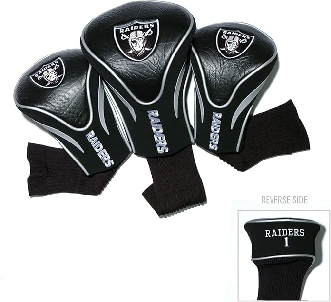 Team Golf NFL Numbered 1, 3, & X, Fits Oversized Drivers, Utility, Rescue & Fairway Clubs, Velour Lined for Extra Club Protection