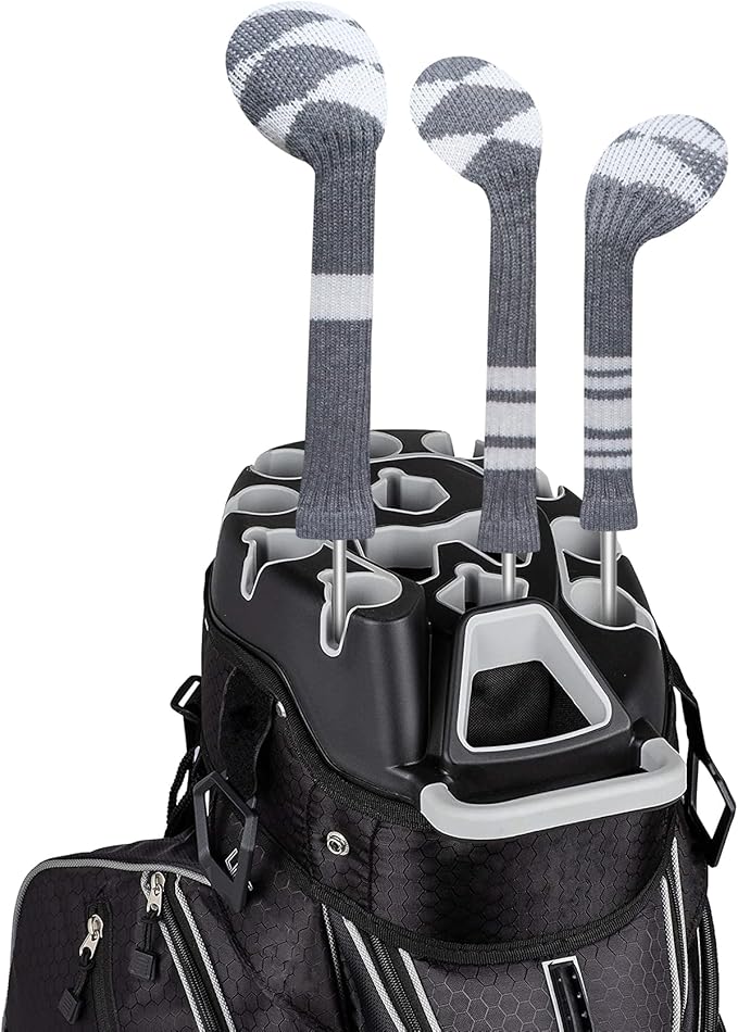 LeFeng 3Pcs Golf Club Covers, Knitted Golf Club Covers for 460cc Driver Fairway Woods and Hybrid