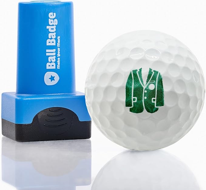 Ball Badge - Golf Ball Stamp (The Golf Series), Golf Ball Marker, Reusable Golf Ball Marking Tool to Identify Golf Balls