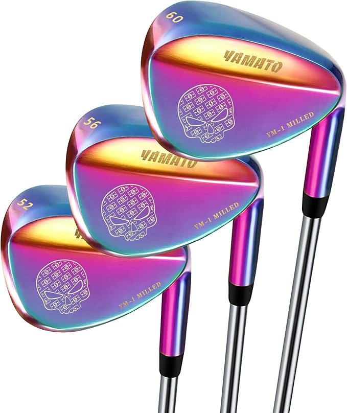 Yamato Golf Wedge Set or Individual Golf Wedges 50/52/54/56/58/60 Golf Gap Wedge Sets Sand Wedge|Lob Wedge Golf Clubs for Men & Women Milled Face for High Spin