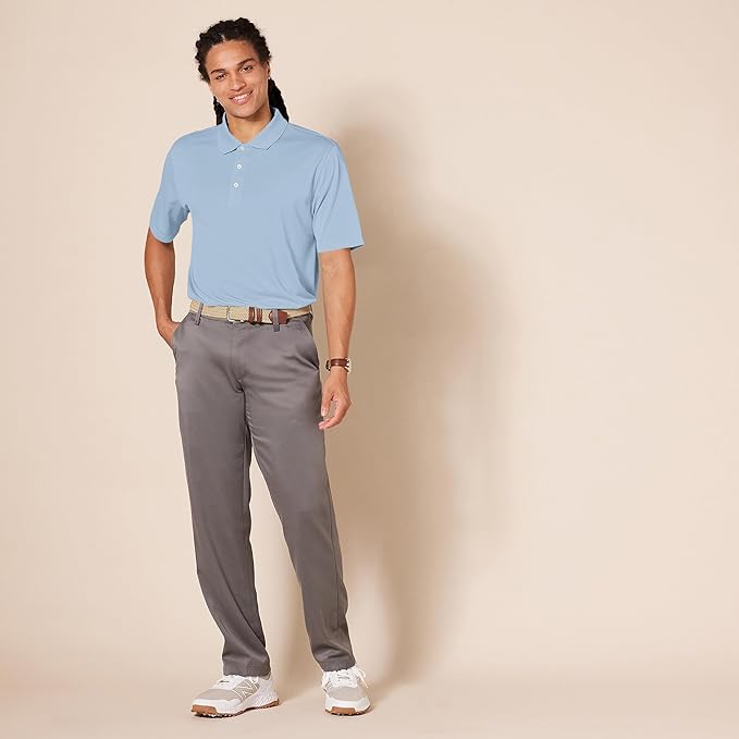 Amazon Essentials Mens Golf Polo Shirt, Moisture-Wicking Quick Dry, Short Sleeve