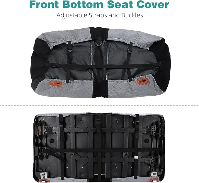 Roykaw Cool Golf Cart Seat Cover, Precedent Seat Covers with Breathable Material, Only Compatible with Club Car Precedent Front Seat, Double-Layer Fabric for Non-Slip and Textured