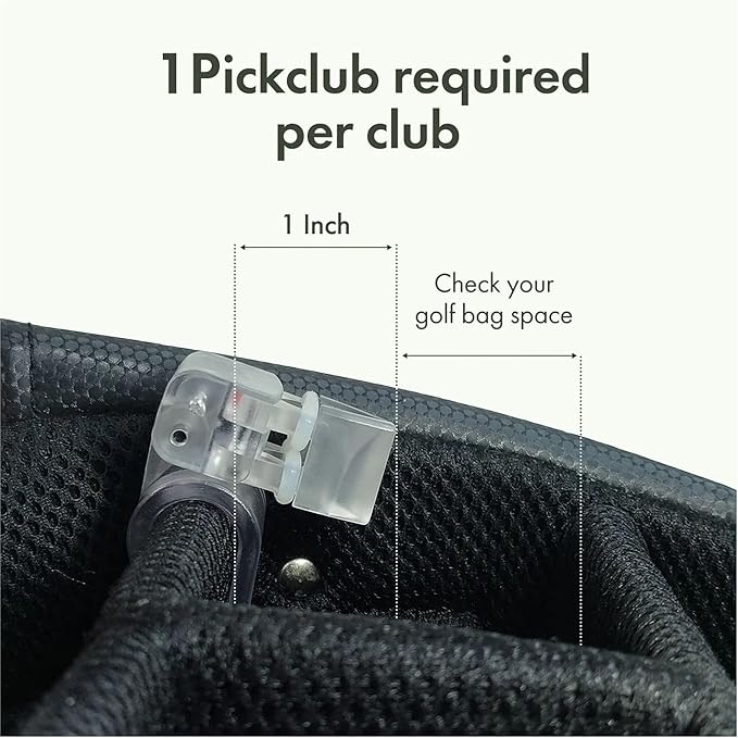 Golf Club Holder Club Organizer Durable Polycarbonate Clips for Irons,Woods,Drivers Heavy-Duty Golf Bag Clip-On Holder Golf Accessories