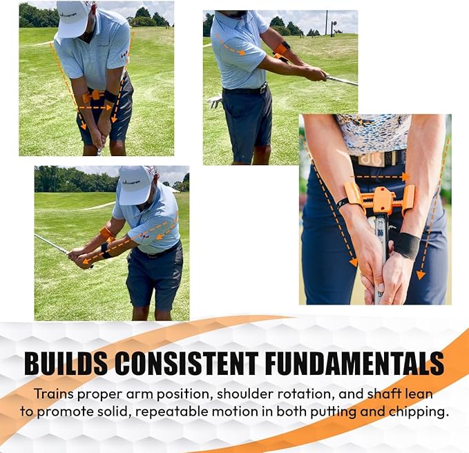 Orange Whip Golf Putting Aid Trainer, Patented Short Game Golf Swing Training for Precision and Accuracy, Made in USA by Orange Whip