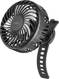 A2C Rechargeable Fan for Peloton Bike & Exercise Bike - 4000mAh Portable Fan with Adjustable Strap, 3 Speed Settings, 360° Rotation - Fits 0.5-1.5" Handlebars for Treadmill, Stroller, Golf Cart, Gym