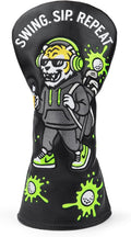 Golf Club Covers Funny Tiger Driver Cover Fariway Wood Headcover Hybrid Cover Leather Golf Headcover for Most Brand
