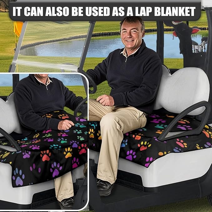 Golf Cart Seat Covers Universal Golf Cart Seat Cover Blanket Cushion Cover Sports Golf Cart Accessories