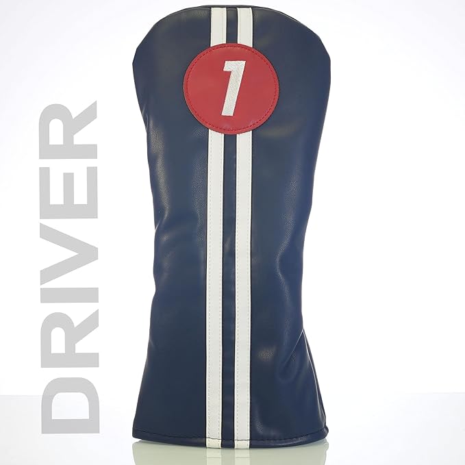 Single Headcover, Easy Slip-On Easy-Off Golf Club Head Cover, Fleece Lined Interior, Water Resistant and Durable Shell, Individual Retail Pack