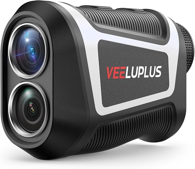 Golf Rangefinder with Slope, Golf- 660 Pro Rangefinder, Flag Pole Locking Vibration, 6X Magnification, Rechargeable, Golf Accessories Magnet Mount Rangefinders with LCD Clarity View