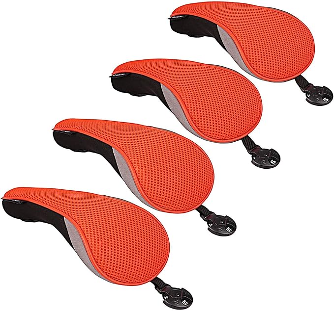 Sword &Shield sports Golf Hybrid Club Head Covers Set of 4 with Interchangeable No. Tag UT Cover
