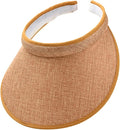Cloth Covered Slip-On Visor for Women, Adjustable Cap Sports Sun Visors for Men