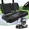 T TGBROS Golf Cart Seat Covers Fit for Yamaha Club Car EZGO Ordinary Front Rear Seat Cushion Waterproof Vinyl Leather Breathable Comfortable Replacement Black Seat Cover Anti-Scratch