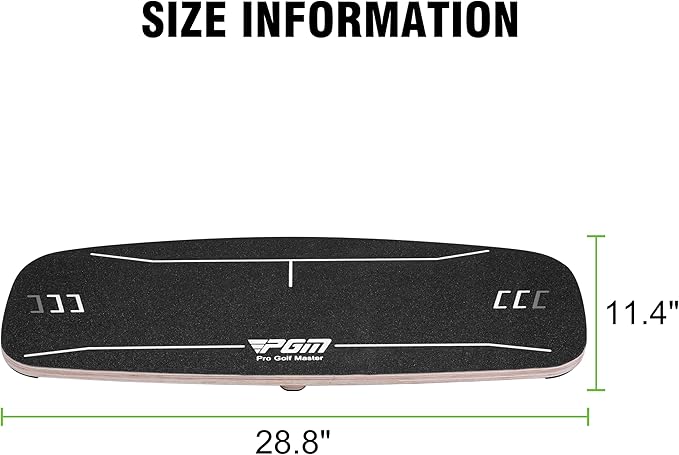 PGM Golf Pressure Plate Golf Balance Board - Gravity Transfer Board Training Aid to Shift Weight - Increase Swing Speed Training Aid Accessory Golf Balance Board for Beginners Training
