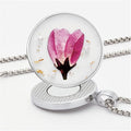 Golf Ball Marker necklace with ball marker, handmade pressed flower golf marker,Gifts Accessories Women Golfers