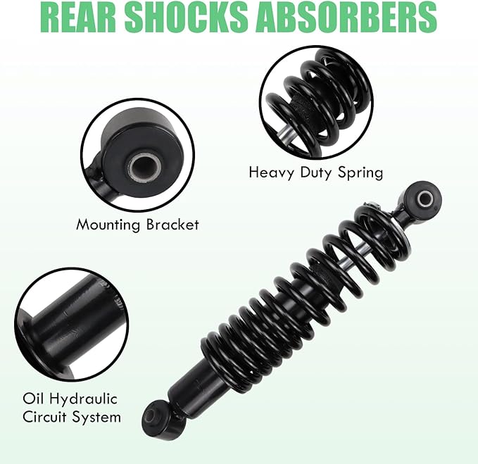 Rear Shocks Absorbers Heavy Duty Spring Compatible With 1995-up G16 G19 G22 and G29 Yamaha Golf Cart Gas Yamaha Gas JN4-F2210-00 JN3-F2210-00 JW2-F2210-22