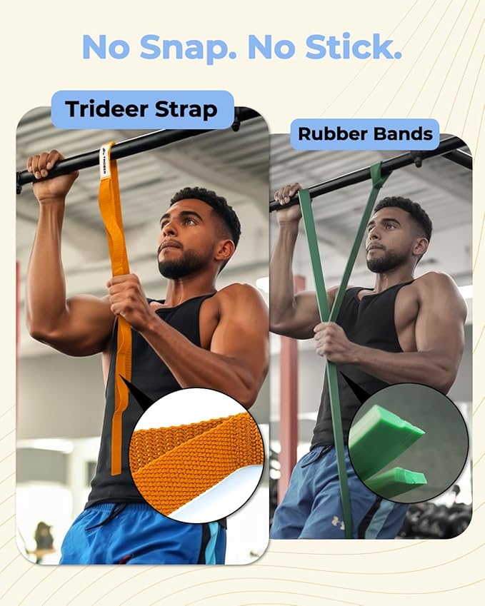 Trideer Stretching Strap Yoga Strap for Physical Therapy, 10 Loops Yoga Straps for Stretching, Non-Elastic Stretch Strap for Pilates, Exercise, Stretch Band for Women & Men