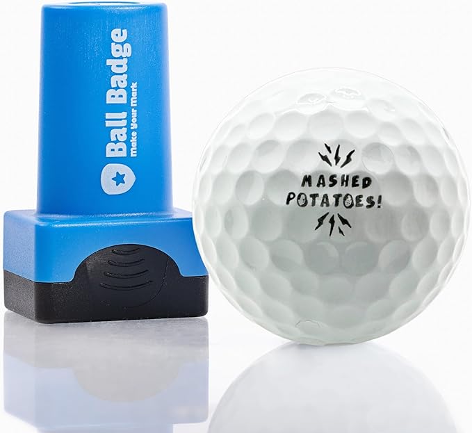 Ball Badge - Golf Ball Stamp (The Golf Series), Golf Ball Marker, Reusable Golf Ball Marking Tool to Identify Golf Balls