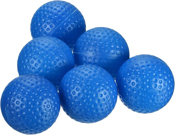 YOKIVE 16 Pcs Golf Practice Balls, Sports Plastic Hollow Flight Train for Indoor Golf Swing Practicing(Blue, 41-mm)