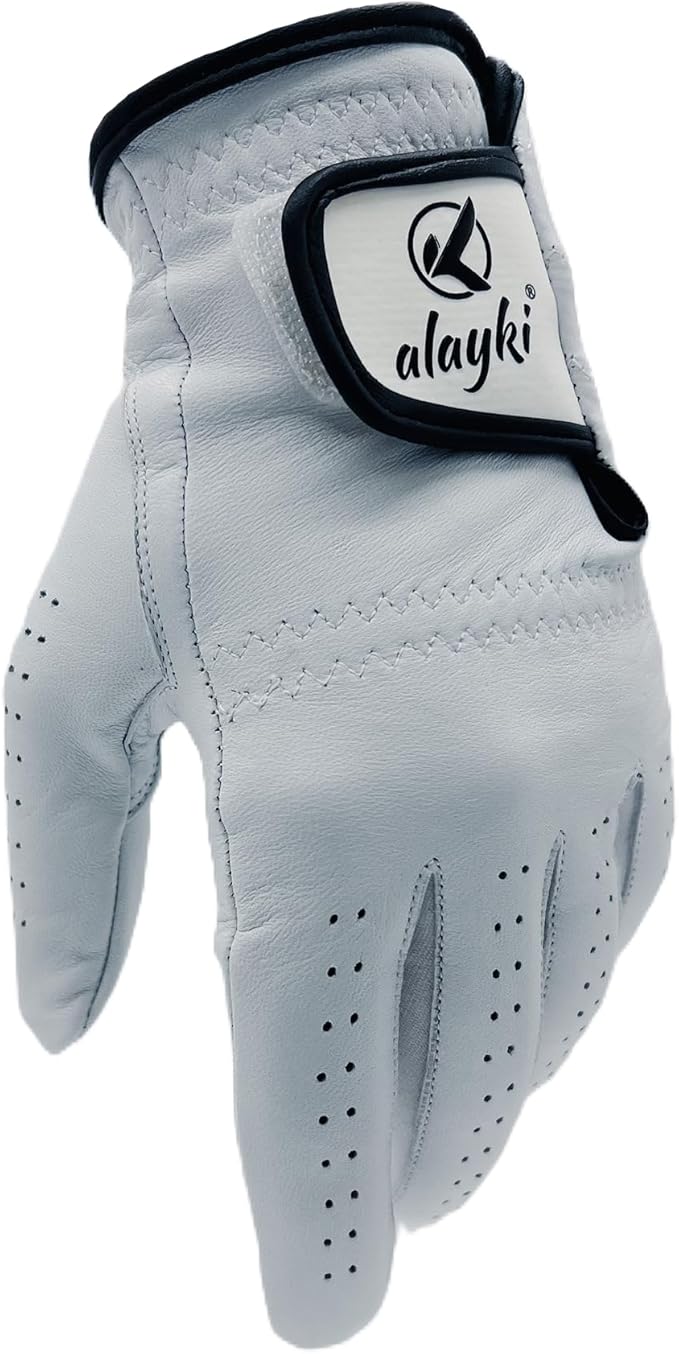 Birdie Premium Golf Glove for Left Hand - 100% Natural Sheep Leather - Superior Grip & Comfort - Lightweight, Breathable, Durable for Men & Women Golfers