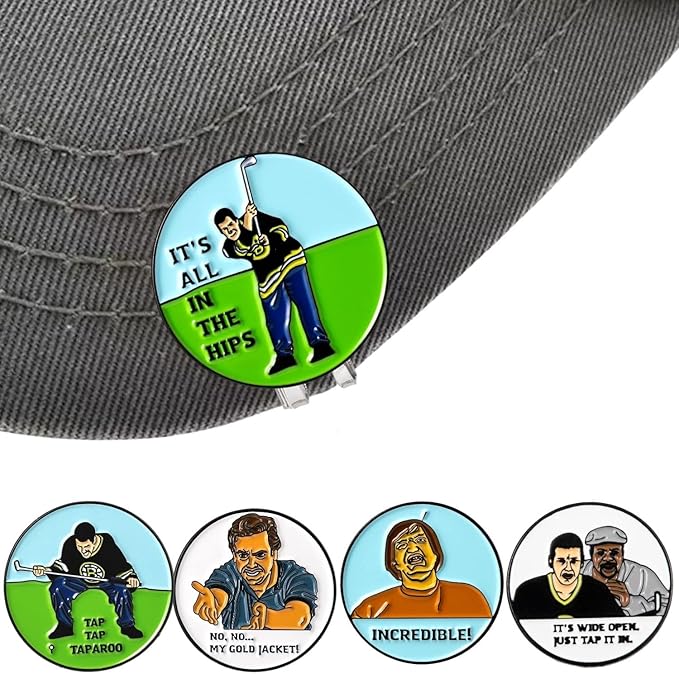 Artpreti Golf Ball Marker with a Standard Magnetic Hat Clip, Funny Golf Ball Marker Hat Clip for Men Women, Premium Golf Gifts for Men Women, Golf Accessories for Golf Lovers