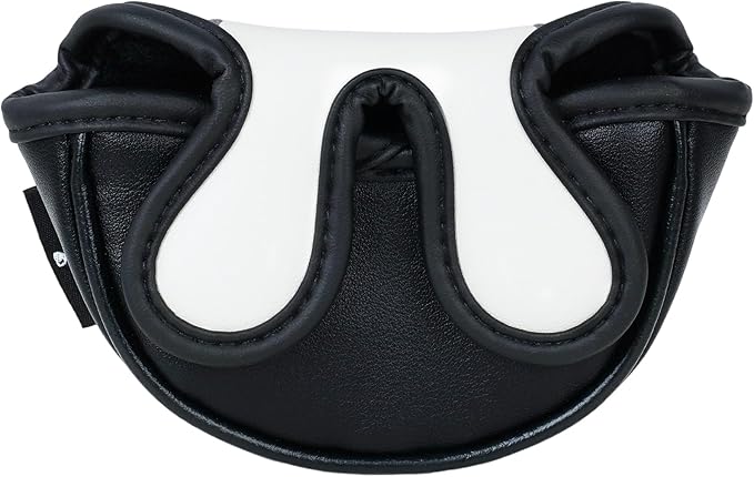 The Golf Father Golf Club Covers, Driver Fairway Hybrid Headcover, Funny Putter Cover Magnetic, Black & White Color Iron Covers,Golf Gifts for Men