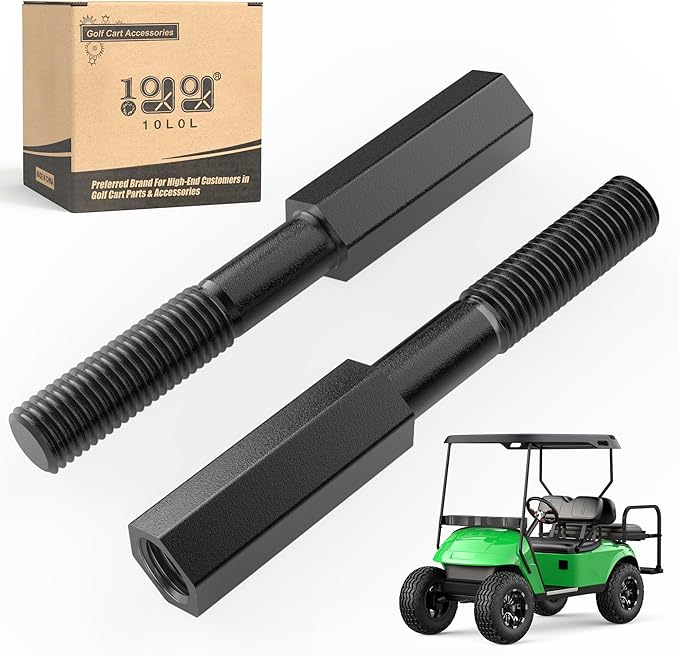 10L0L Golf Cart Shock Absorber Extension Rod for EZGO Club Car with Lifts Kit or Other Modifications to Raise The Body,Compatible with Front Rear Shock Absorbers 70928-G01, 76418-G01, 70630-G01
