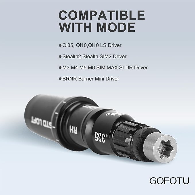Golf Shaft Adapter Sleeve .335 Tip Driver Fairway RH Compatible with Taylormade M1 M2 M3 M4 M5 M6 SIM SIM2 R15 QI10, Qi35 Stealth2, Stealth,BRNR Mini Driver Black