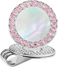 Golf Ball Marker Hat Clip with Pearl Crystal Ball Marker, Golf Accessories, Golf Gifts, Golf Ball Markers for Women