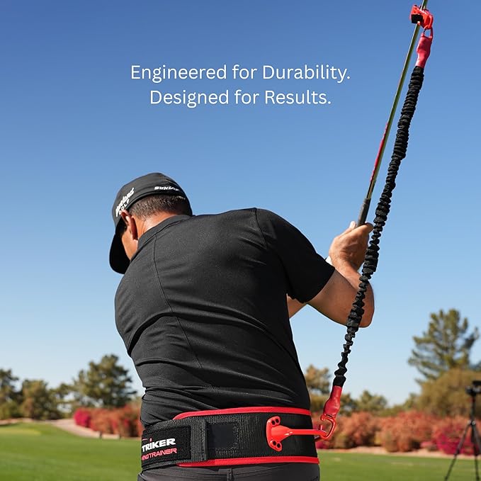 Tour Striker Swing Trainer – Golf Swing Trainer Aid for Muscle Memory & Proper Swing Path – Improves Inside‑Out Strike, Tempo & Consistency – Indoor & Outdoor Use