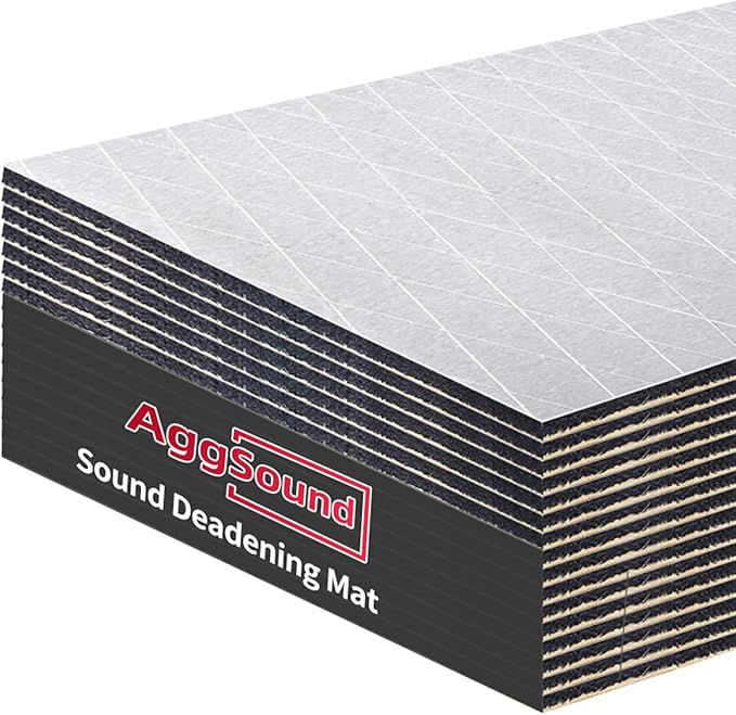 197mil 8.61sqft Car Sound Deadening Material Mat - Automotive Carpet Sound Dampening, Auto Sound Deadener Foam RV Insulation Car Audio Accessories, Heat Insulation for Floor, Door, Truck
