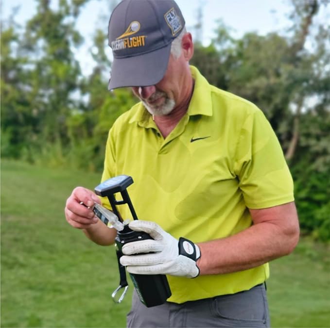 Premium Golf Ball Washer - Portable Cleaner for Golf Bag or Cart - Best Golf Accessories Gifts for Men & Women