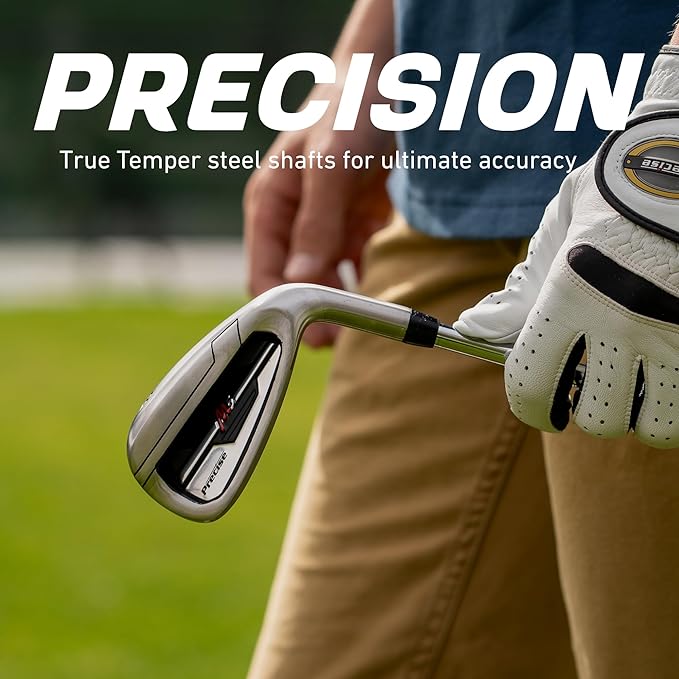 Precise M5 Men’s Golf Set – Driver, Wood, Hybrid, 5-PW Irons, Putter, Stand Bag and 3 Headcovers - All Graphite Shafts