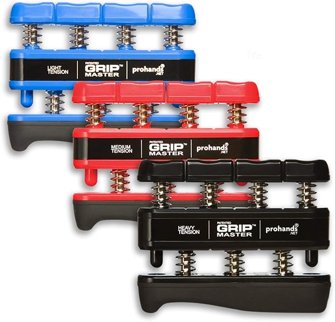 Prohands Gripmaster Hand Exerciser, Finger Exerciser (Hand Grip Strengthener), Spring-Loaded, Finger-Piston System, Isolate & Exercise Each Finger