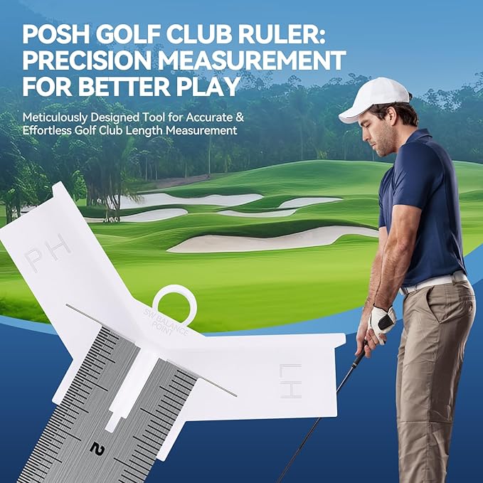 Golf Club Ruler - Fitting Tool - Length Measure - Swing Weight - Works with Swanson