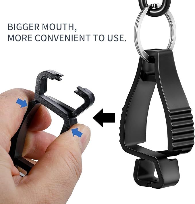 Jetec 6 Pcs Glove Clips for Work Glove Holder Grabber Safety Clips for Construction Work Accessories Helmets Hanger Clamp