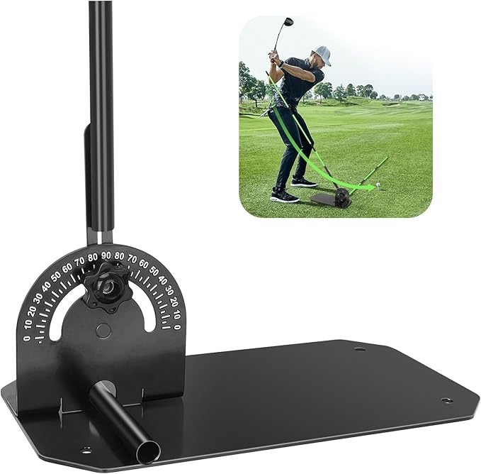 Golf Alignment Stick Holder,Professional Swing Trainer,Golf Swing Plane Trainer Aid for Aiming Putting Swing,Golf Teaching, Multi-Functional for All Levels of Golfer