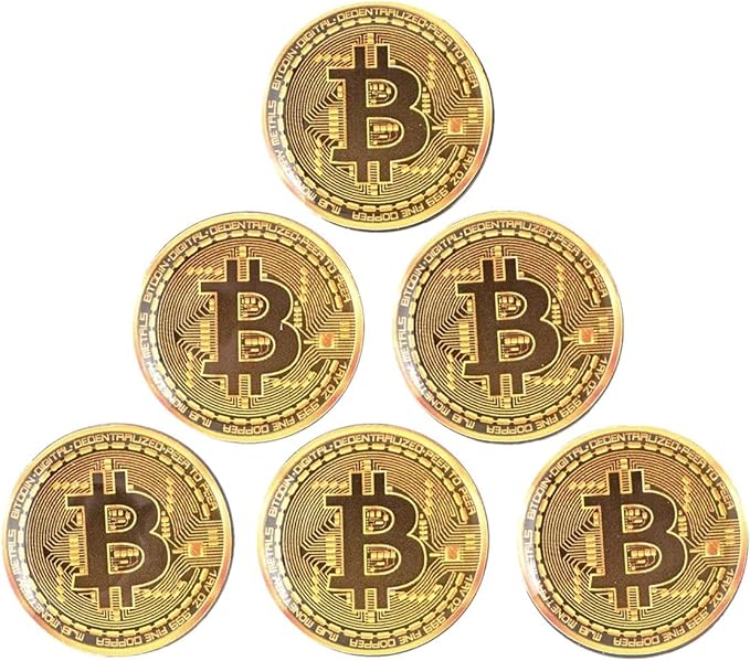 Bitcoin Golf Ball Markers Value Pack - Works with Most Hat Magnetic Clips and Divot Repair Tools Men and Women Golf Gift Accessories Funny Ball Mark Bulk Lot