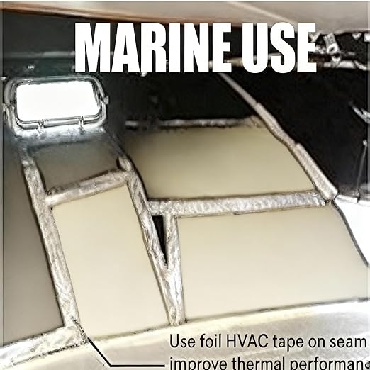 XCEL Marine Foam Roll with Self Adhesive - Beige 54" x 12" x 1/4" Closed Cell Foam Rubber Water Resistant Padding Sheet - Home, Marine, Garage, Automobile, Crafts & Cosplay (Beige, 54" x 12" x 1/4")