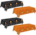 4 Pieces Basketball Tablecloth - Basketball Birthday Party Decorations Basketball Table Cloth Soccer Tablecloth Plastic Table Cover for Basketball Party Decorations, 54 x 108 Inch