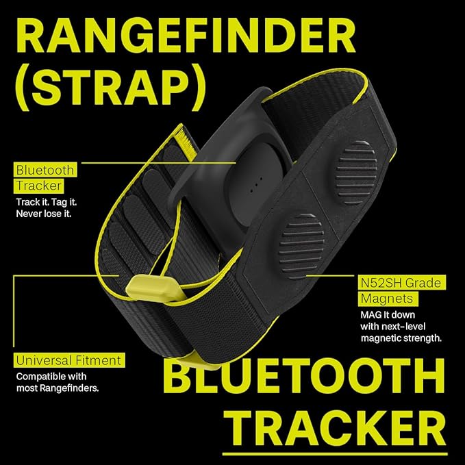 Spigen MAG-iT Magnetic Golf Rangefinder Strap Designed for AirTag/TagMe Tracker and GPS for Golf Cart