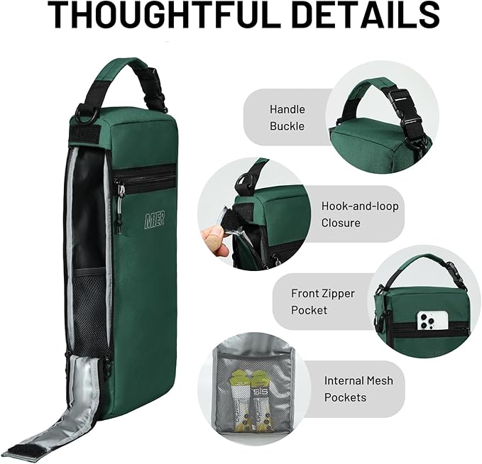 MIER Cooler Backpack Insulated Soft Cooler Bag Portable Leakproof Camping Lunch Backpack for Men and Women Lightweight Thermal Bag for Hiking Shopping Travel
