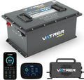 48 Volt Lithium Battery for Golf Cart, Upgraded 300A BMS, 600A Peak, Parallel Ready, 6000+ Cycles, Max 15.36kW Power Output, 3C Discharge, LCD Display & App, Perfect for UTV, Golf Carts