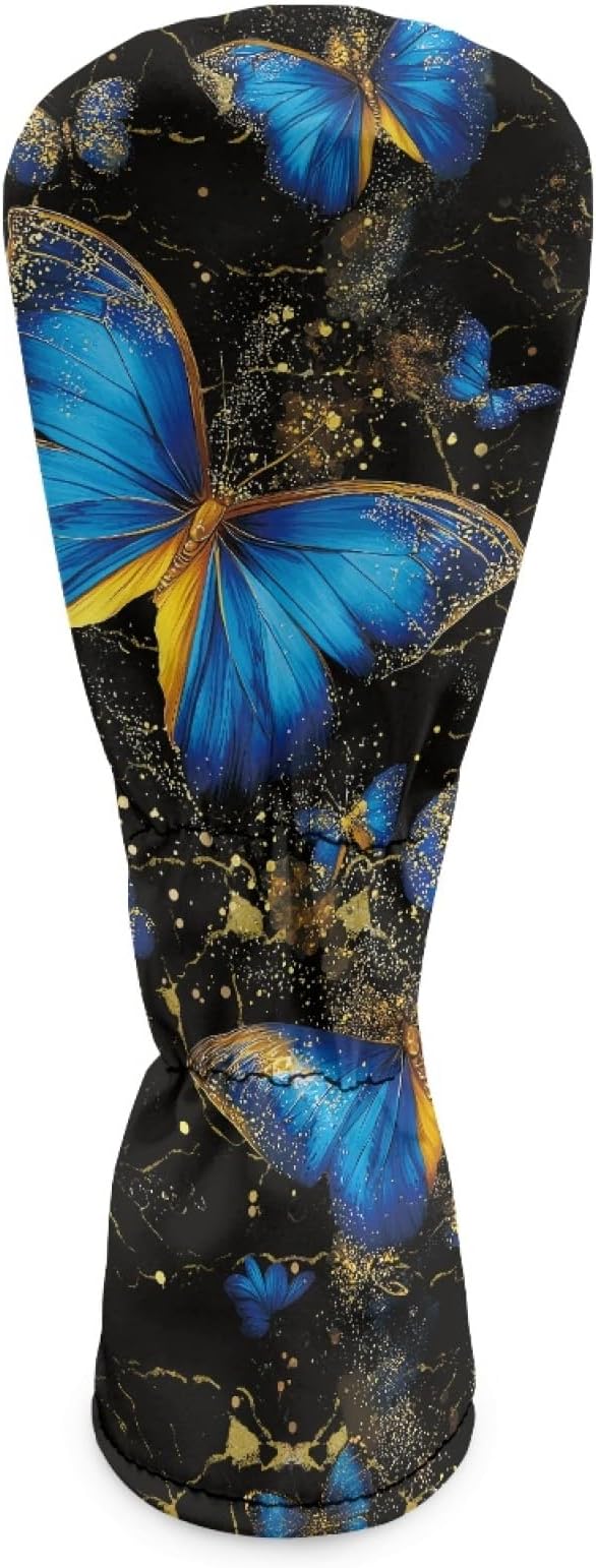 Golf Club Head Covers for Club Protective, Waterproof PU Leather Driver Fairway Wood Hybrid Head Cover
