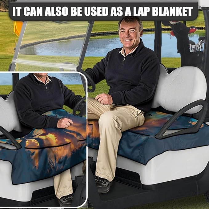 Golf Cart Seat Covers Universal Golf Cart Seat Cover Blanket Cushion Cover Sports Golf Cart Accessories