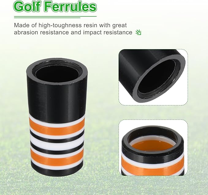 PATIKIL Golf Ferrules Tapered Golf Club Ferrules Multi-Ring Iron Ferrule Rings