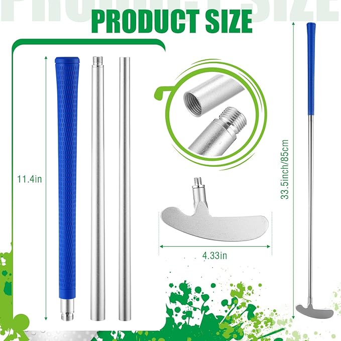 Wettarn 3 Sets Golf Putter Two Ways for Men Women Kids Club with 6 Practice Golf Balls for Left or Right Handed Golfers Indoor Outdoor