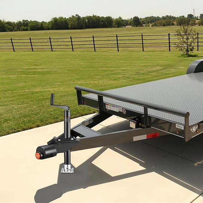VEVOR Trailer Lock, Fits 2-5/16-Inch Airstream Couplers, Heavy Duty Hitch Lock with 3 Keys Secures Security Chains, Rust-Resistant, Anti-Theft Trailer Tongue Locks for RV, Trailer, and Boat